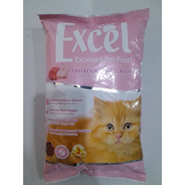 Jual Excel Kitten Chicken & Tuna 500gram | Shopee Indonesia