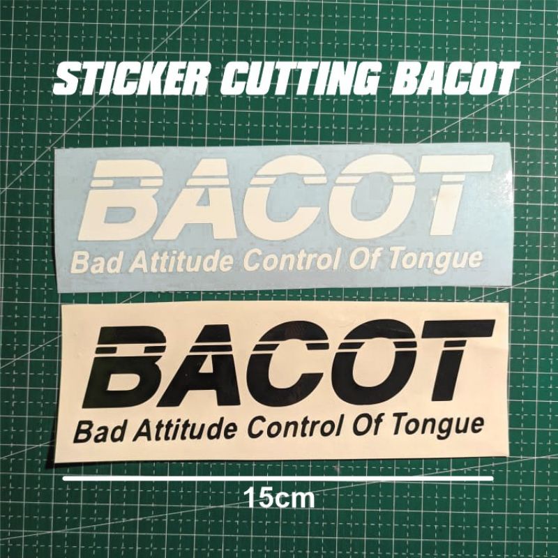 Jual STIKER CUTTING BACOT STIKER BACOT STIKER MOTOR STIKER HELM