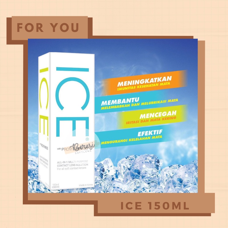 Jual Cairan Softlens Ice Ml Air Softlen Ice Ml Air Cuci Rendam Softlen Termurah By