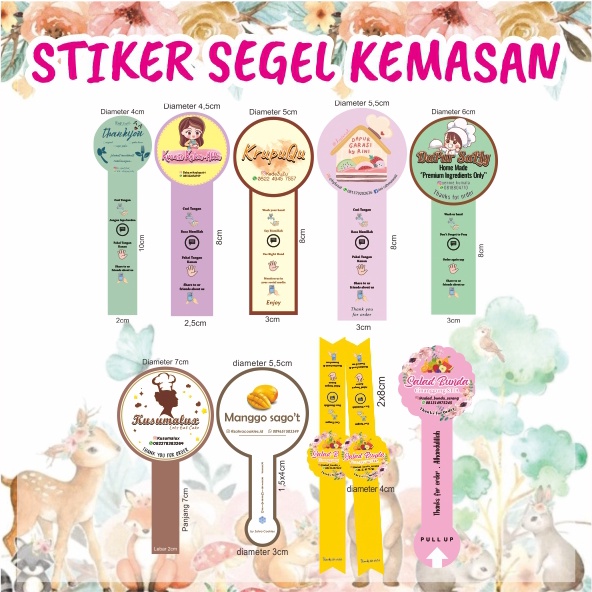 Jual STIKER SEGEL KEMASAN - CUSTOM DESAIN | Shopee Indonesia