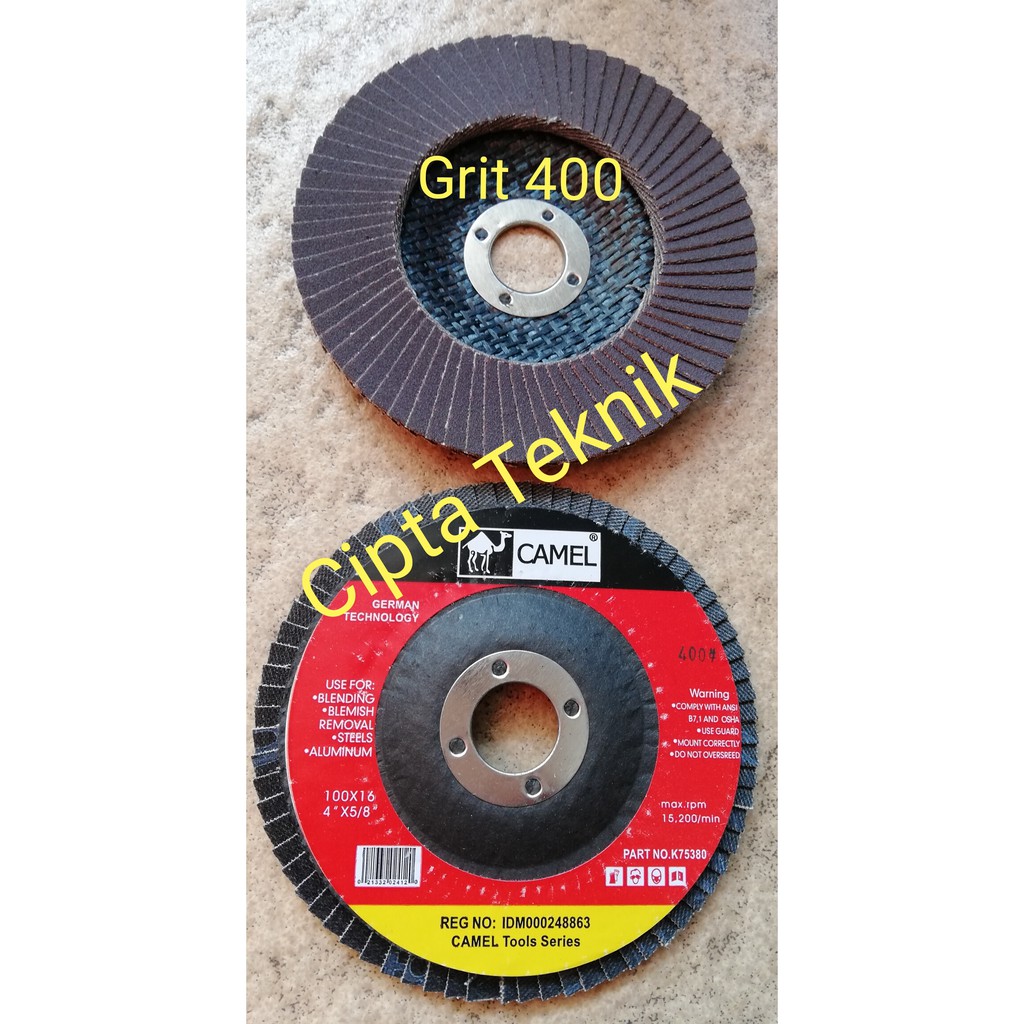 Jual Flap Disc 4 inchi Grit 400 Camel | Shopee Indonesia