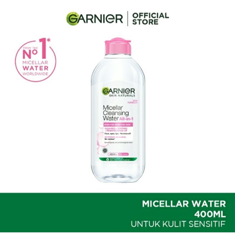 Jual Garnier Micellar Water Pink 400ml Shopee Indonesia