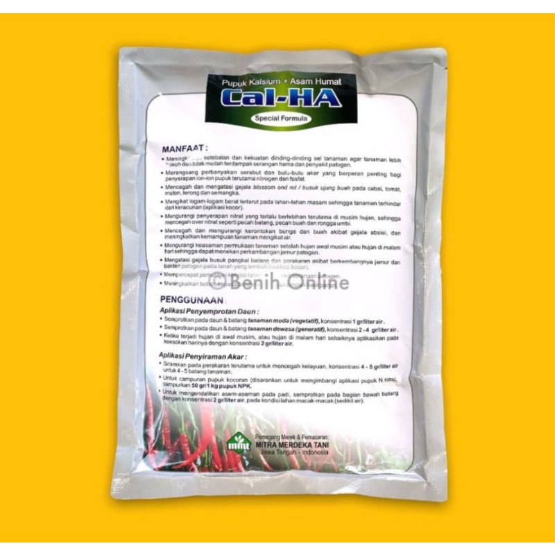Jual Cal Ha 1Kg calha Pupuk Kalsium Organik Plus Asam Humat Calcium ...