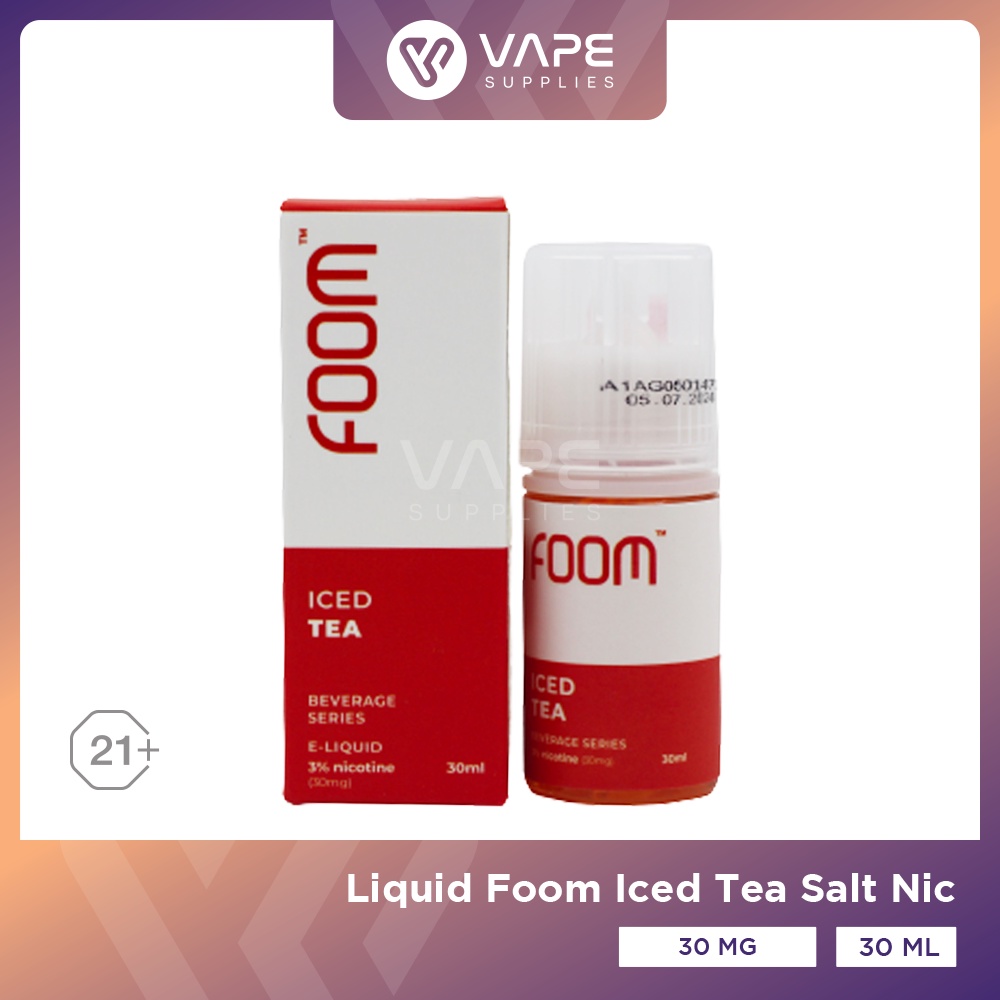 Jual Liquid Foom Iced Tea Salt Nic Ml Foom Beverage Series Shopee Indonesia