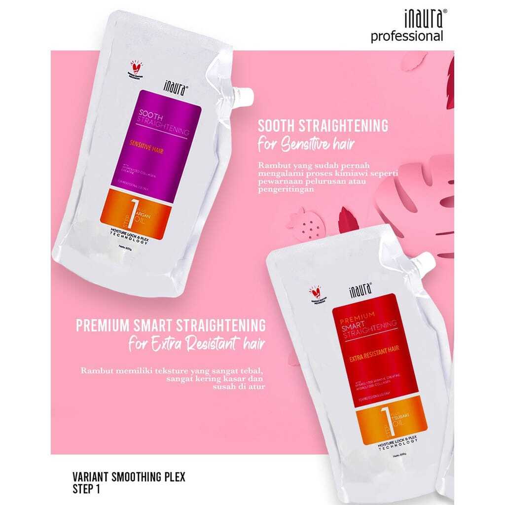 Jual Inaura Straightening Cream Step 1 Pouch 600ml | Obat Rebonding ...