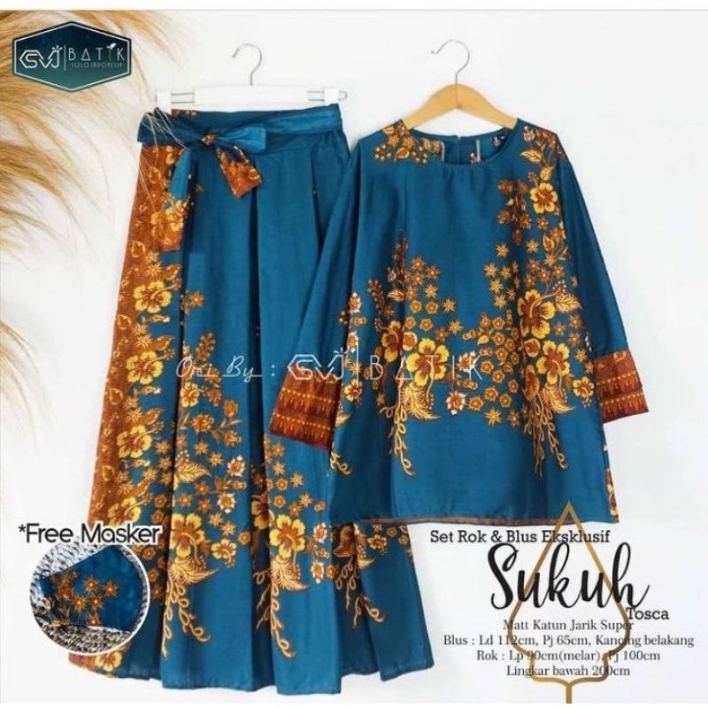Jual SETELAN BATIK ROK BLUS UNGGUL JAYA TERBARU | Shopee Indonesia