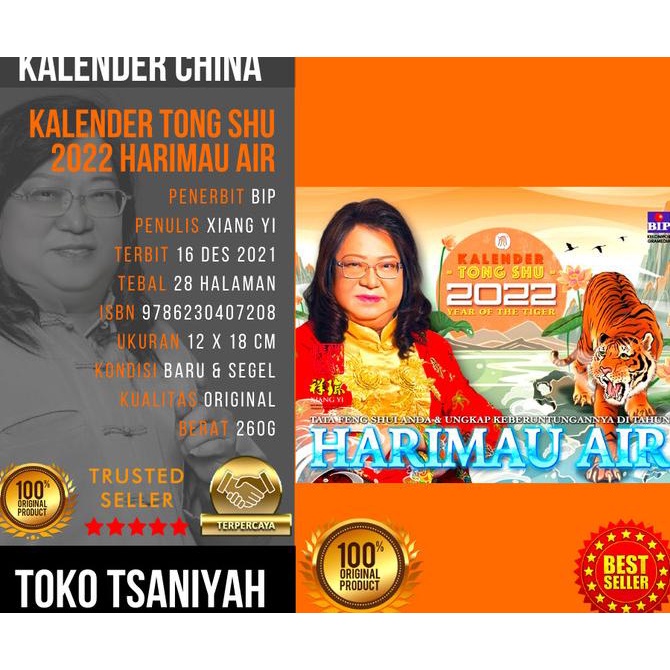 Jual Kalender Tong Shu 2022 Harimau Air Xiang Yi Calender China