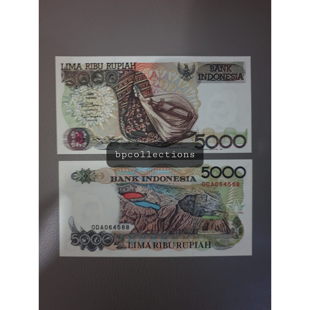 Jual Uang Lama 5000 Rupiah Sasando Rote Tahun 1992 Uang Kertas Kuno