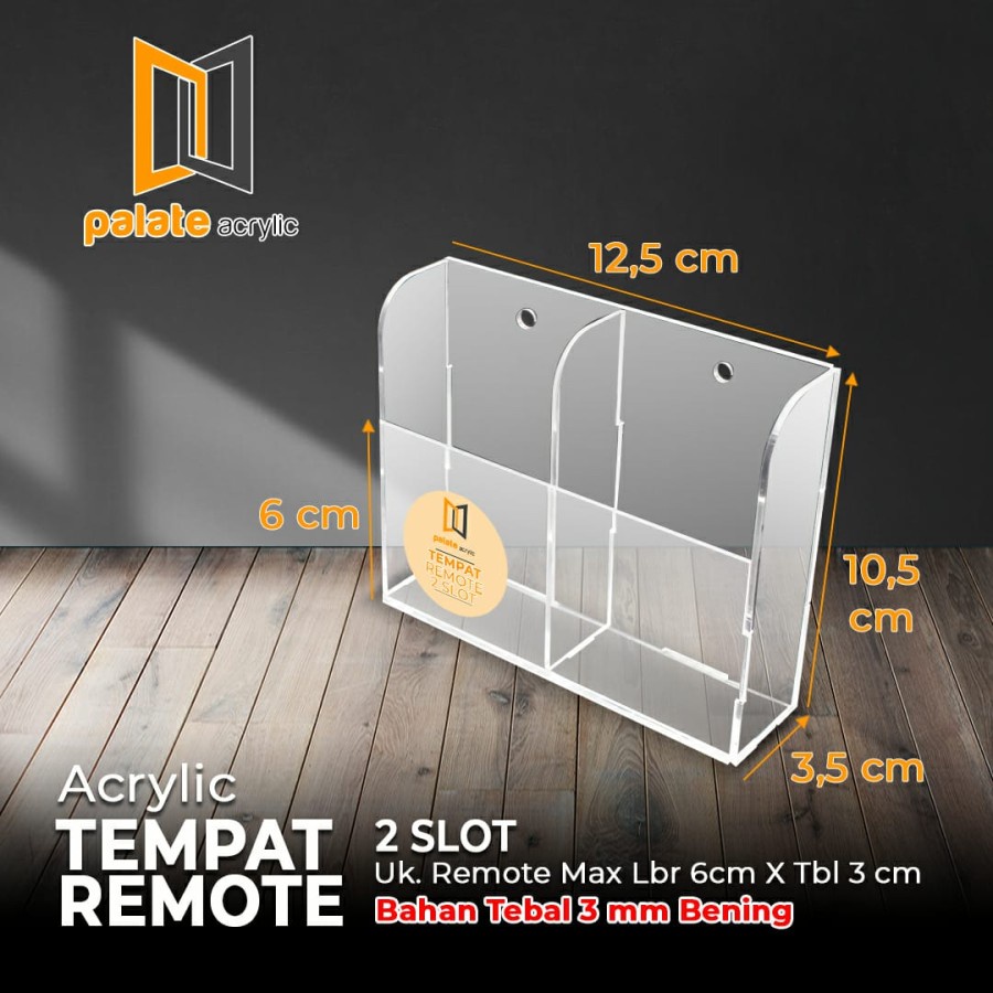 Jual ACRYLIC TEMPAT REMOT / TEMPAT REMOTE AC / TV AKRILIK 2 SUSUN / 3MM ...