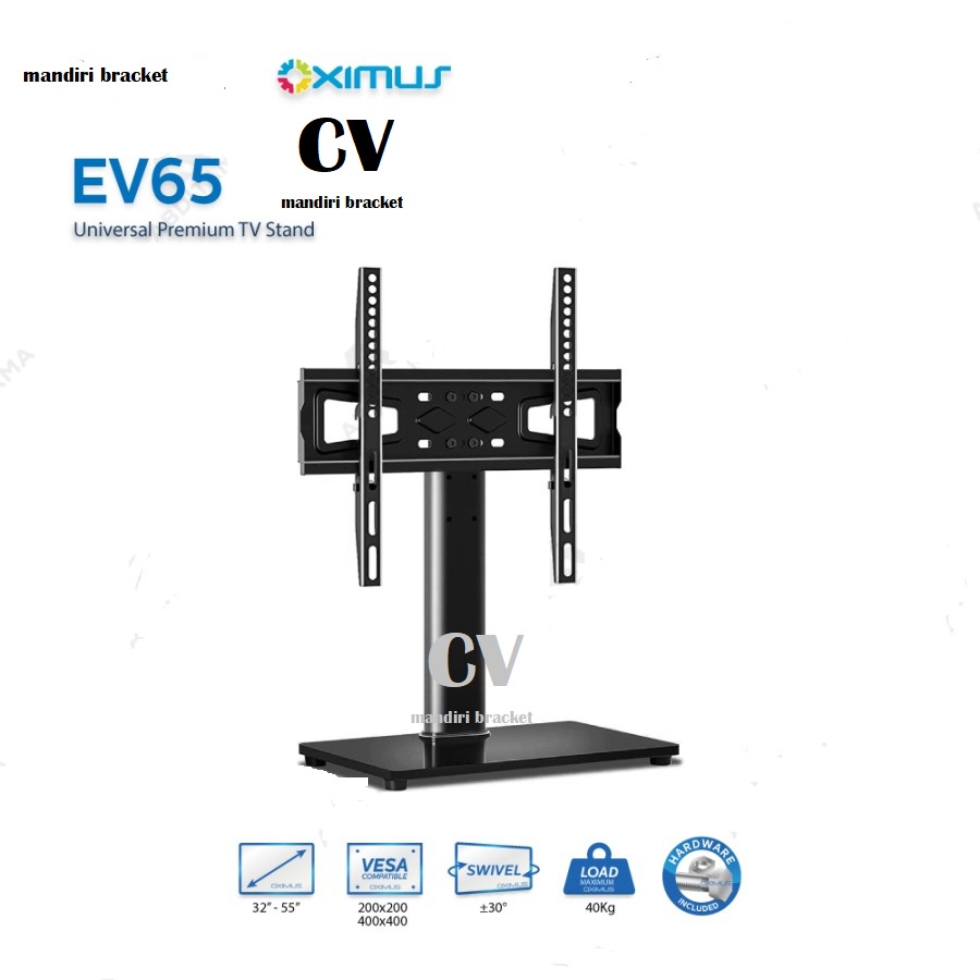 Jual braket tv bracket stand kaki tv size 32 40 43 50 55 inch braket