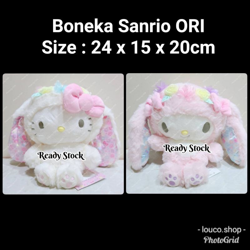 Jual Boneka Bulu Halus Sanrio Karakter Hello Kitty & My Melody Rabbit ...