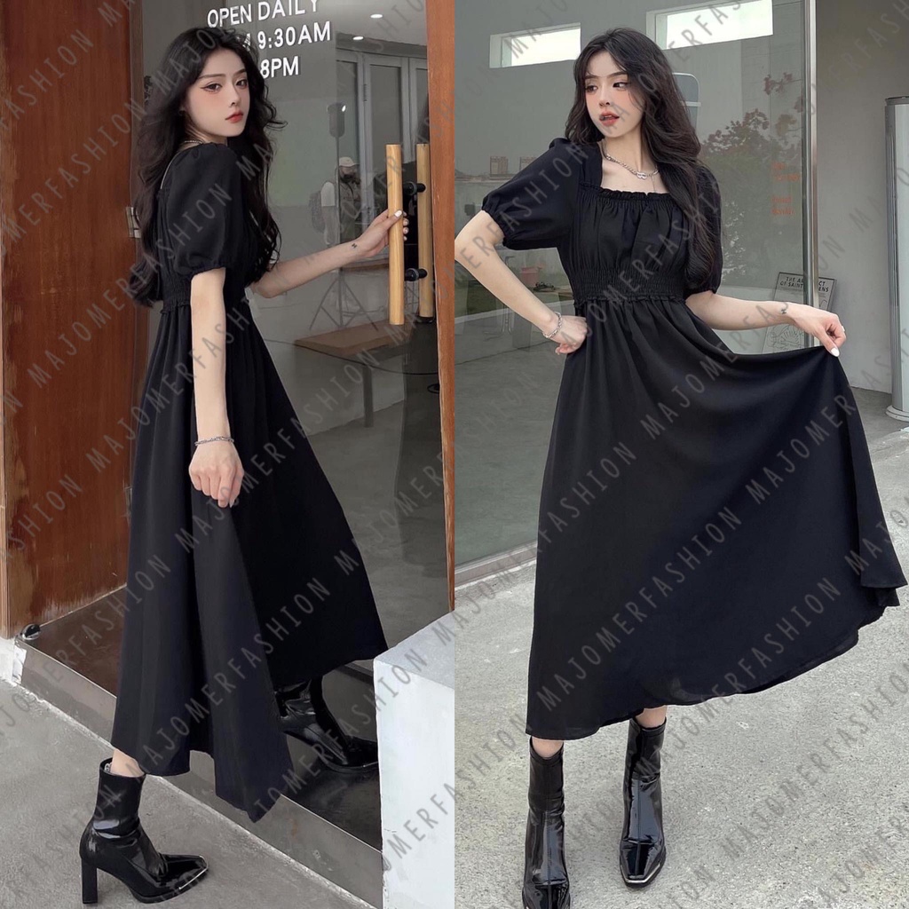Jual MAJOMER ERCIN DRESS KOREA KOREAN LONG DRESS Shopee Indonesia