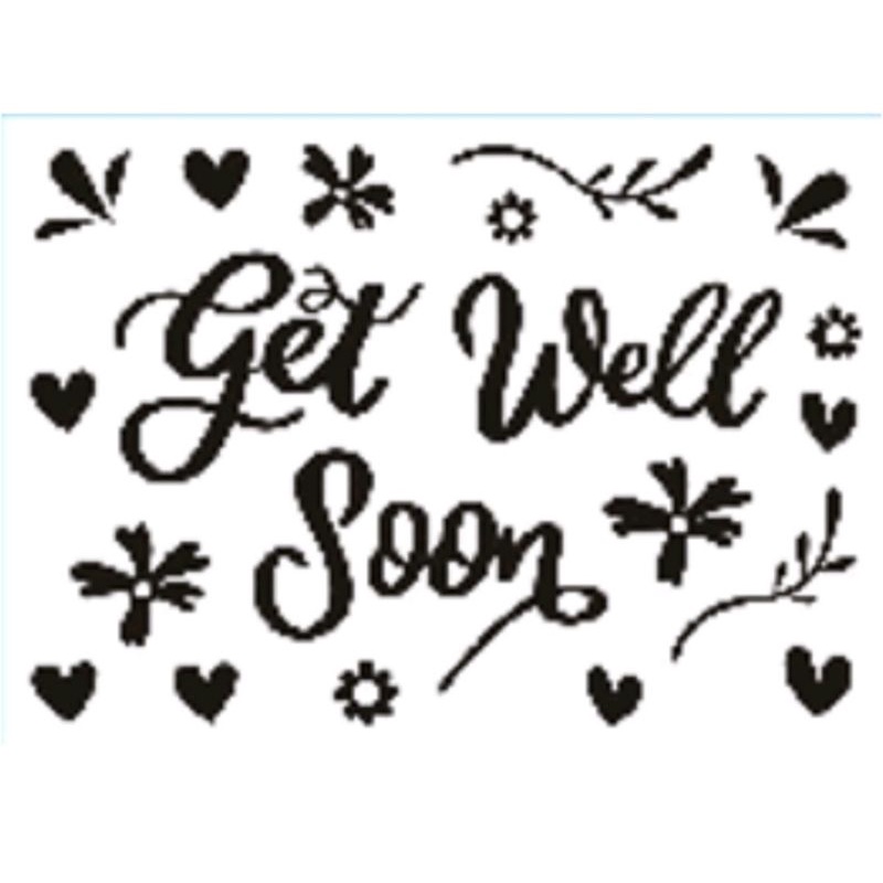 Jual Sticker Get Well Soon Stiker Get Well Soon Balon Pvc Bobo Transparan Shopee Indonesia