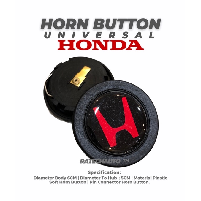 Jual HONDA TYPE R HORN BUTTON STEERING WHEEL-TOMBOL KLAKSON HONDA ...