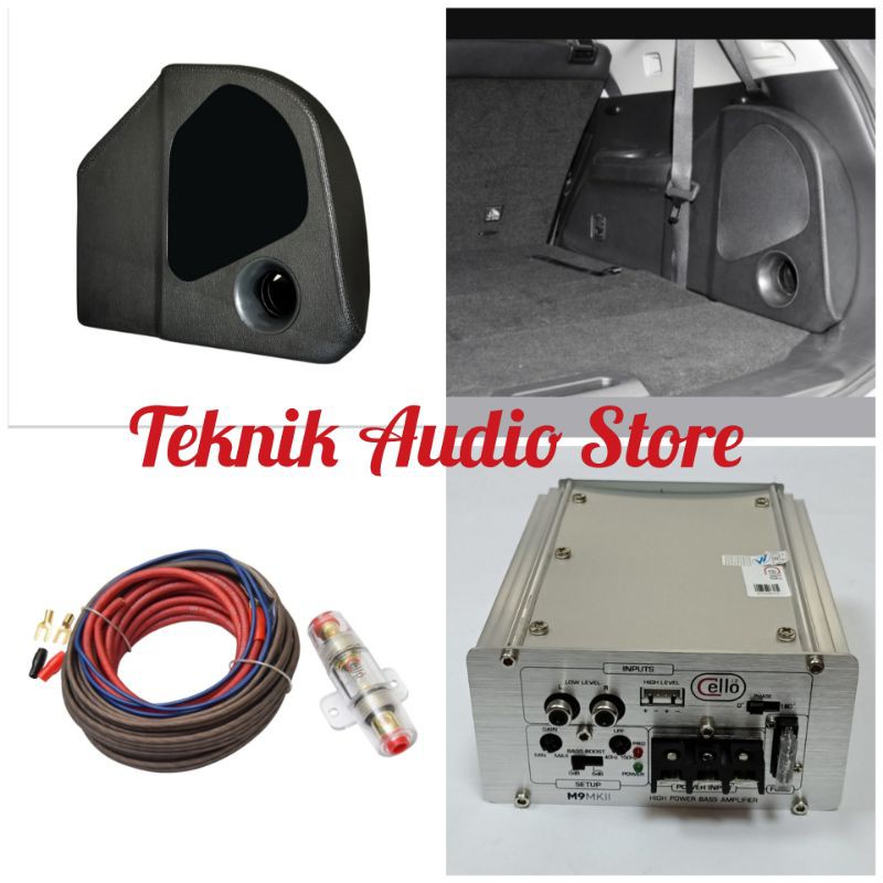 Jual Subwoofer Aktive Sudut Cello Inch Oem Khusus Nissan Xtrail Plus Power Dan Kabel Power