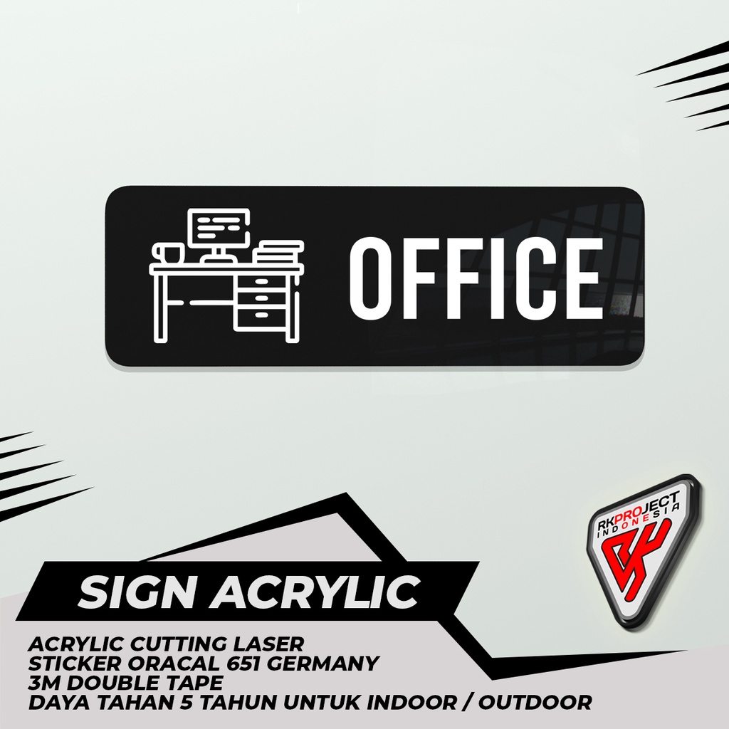 Jual SIGN BOARD AKRILIK OFFICE | Shopee Indonesia