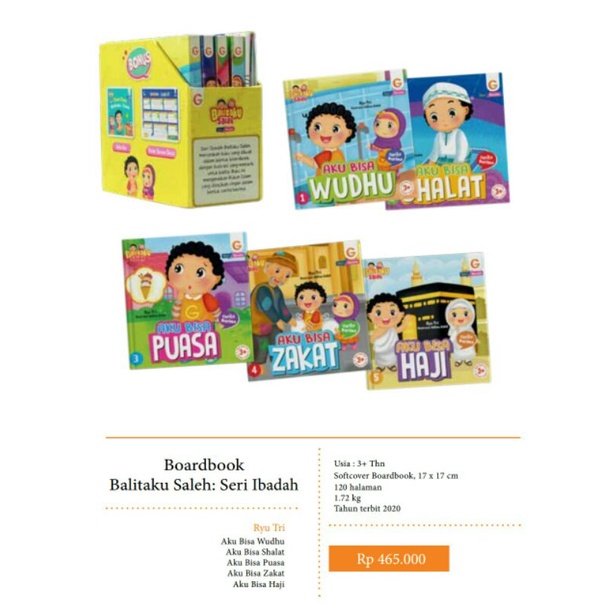 Jual Boardbook, Balitaku Saleh : Seri Ibadah | Shopee Indonesia