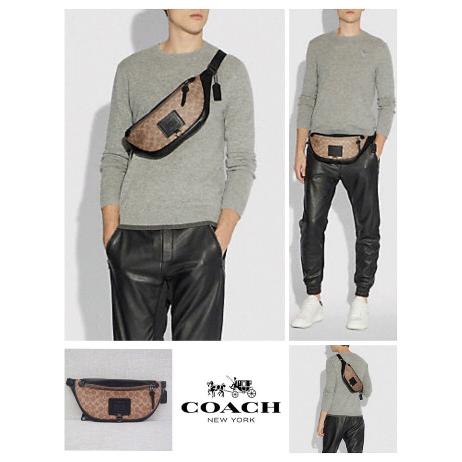 Coach Waistbag Pria Original Tas Pria Selempang Pinggang Belt Bag