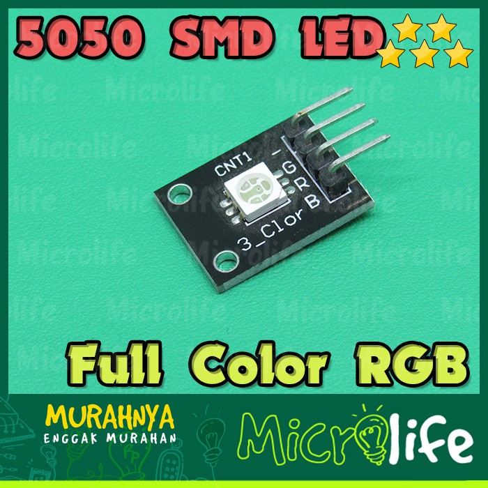 Jual RGB 3 FULL COLOR 5050 SMD LED MODULE | Shopee Indonesia