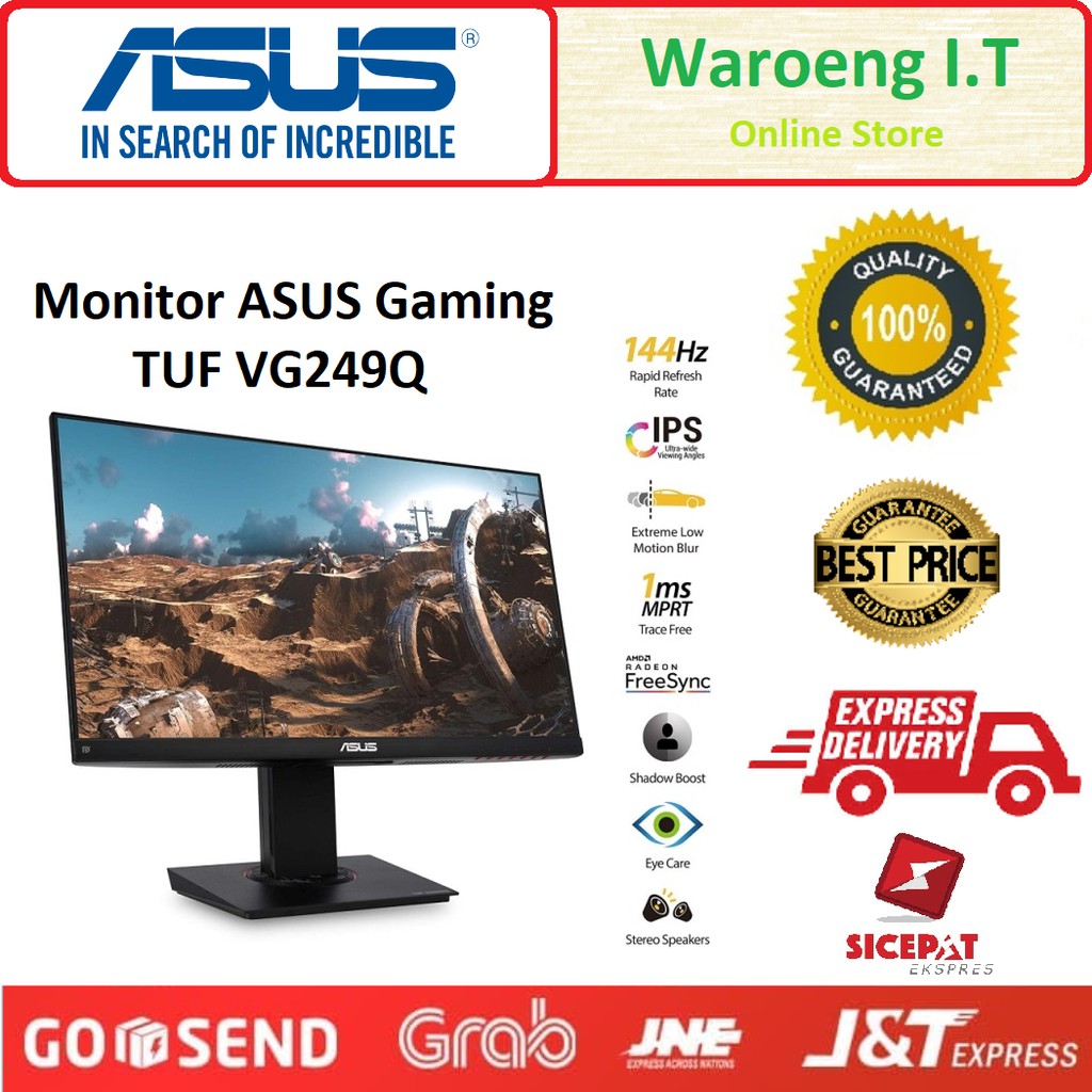 Jual Monitor LED TUF Gaming ASUS VG249Q Full HD HDMI 1ms 144 Hz 
