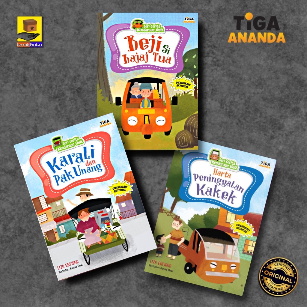 Jual Buku Cerita Anak / Cerita Kendaraan Unik / Buku Anak / Buku Cerita