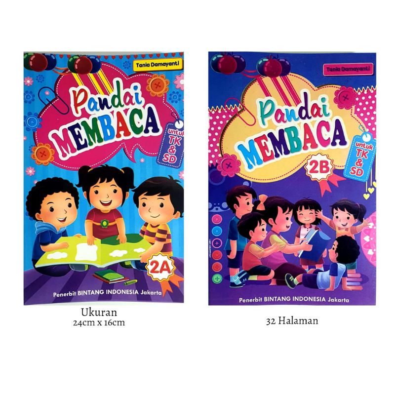 Jual Bintang Indonesia Jakarta - Buku Pandai Membaca 2A & 2B Untuk TK ...