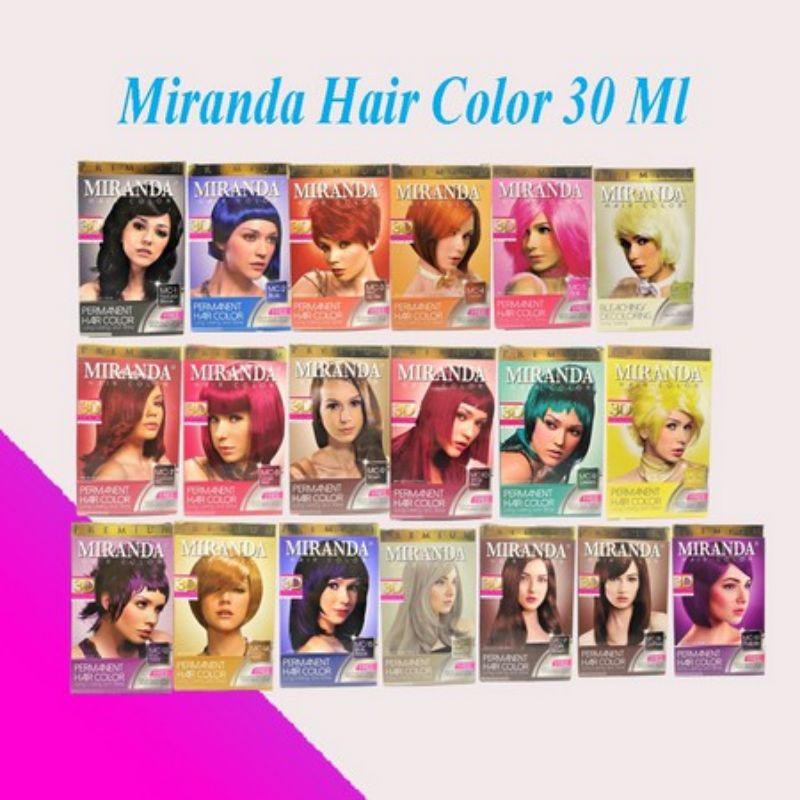 Jual Semir Rambut Miranda Hair Color 30 ml | Shopee Indonesia