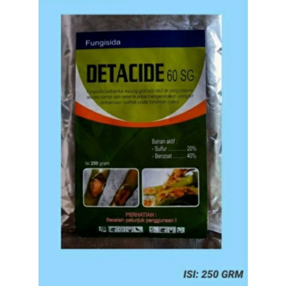 Jual Fungisida Detacide Sg Bahan Aktif Sulfur Dan Benzoat Obat