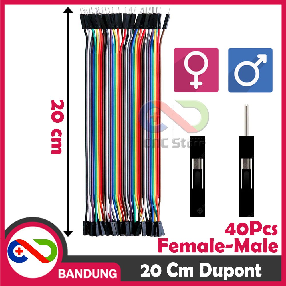 40pcs Arduino Breadboard Cable Lead 10cm 15cm 20cm 30cm 40Pcs Dupont Jumper Wires For Arduino - F/M, M/M, F/F Cables In 10/15/20/30cm Lengths Prototyping Wires - Foto 12