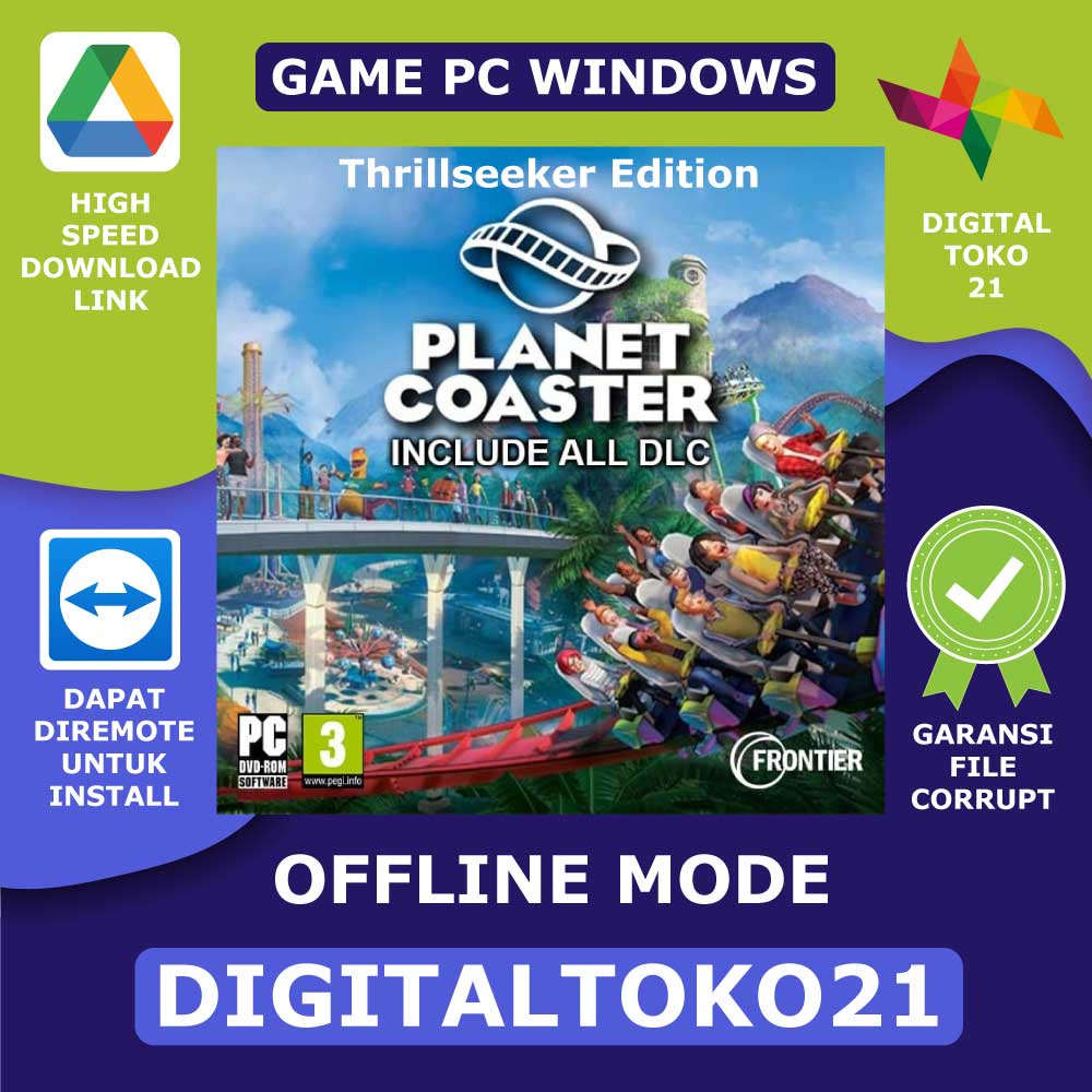 Jual Planet Coaster Thrillseeker Edition + ALL DLC Game PC | Shopee ...