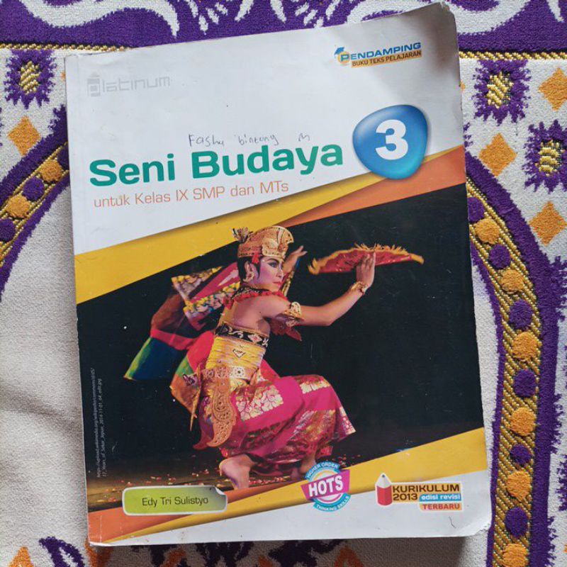 Jual Buku Seni Budaya kelas 9 SMP/MTs kurikulum 2013 edisi revisi bekas ...