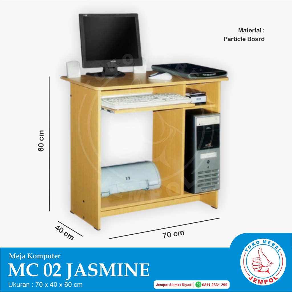 Jual Meja Komputer Mc 02 Jasmine Meja Kasir Minimalis Meja Kantor Meja