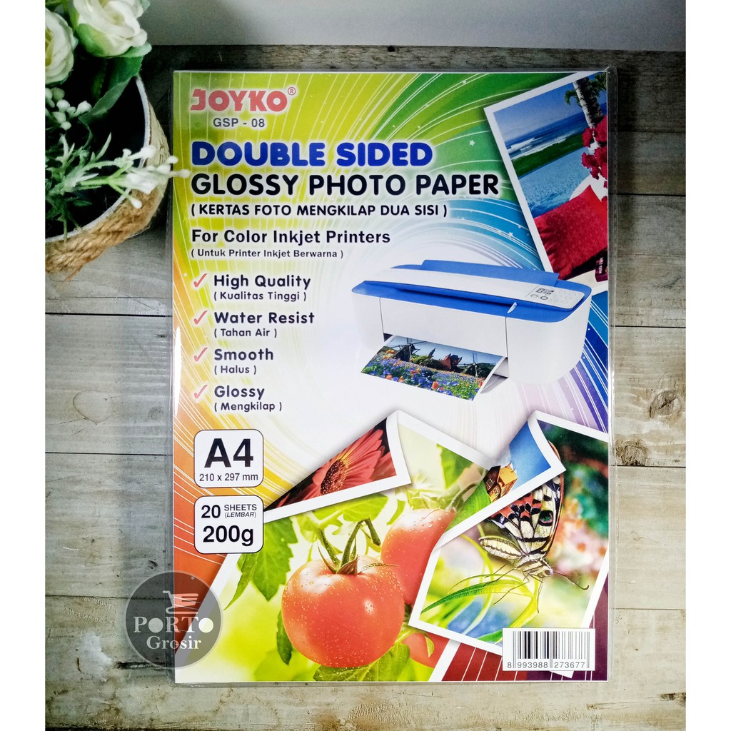 Jual Joyko Double Sided Glossy Photo Paper Gsp 08 A4 200gsm Kertas Foto