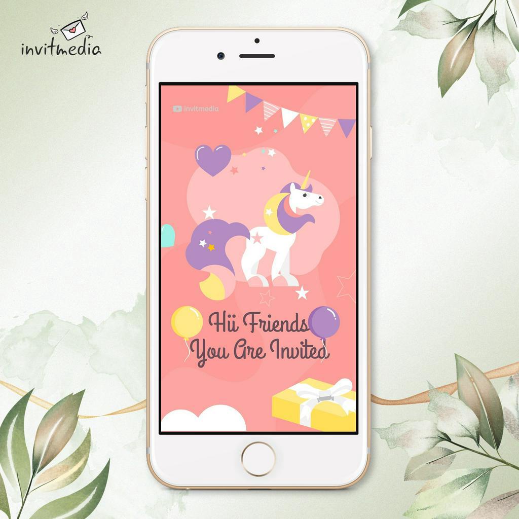 Jual Undangan Ulang Tahun Anak Video Birthday invitation Undangan