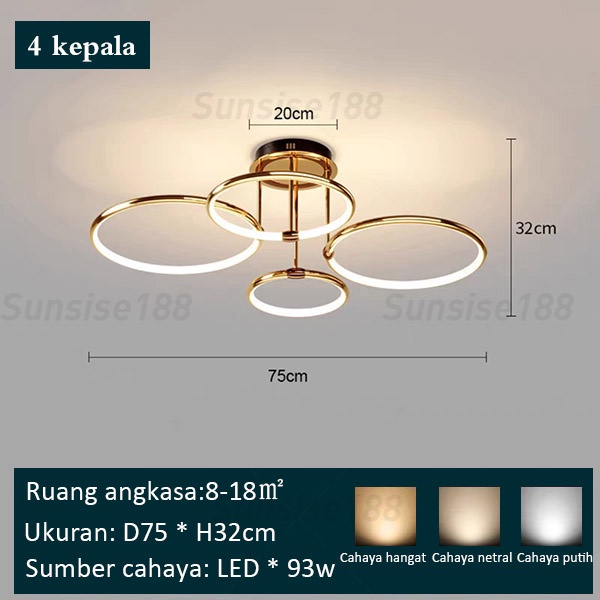 Jual （Garansi satu tahun）Ruang Tamu Lampu Gantung Lampu Gantung Ruang