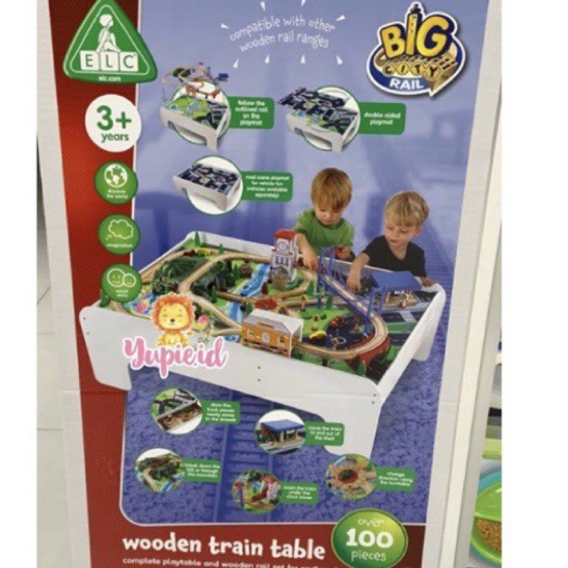 Big city discount wooden train table