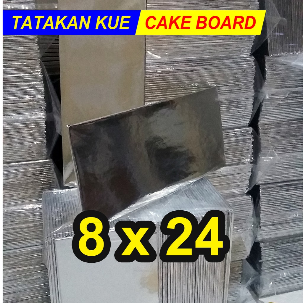 Jual Tatakan kue 8x24 cm cake board / alas kue ulang tahun / alas kue ...