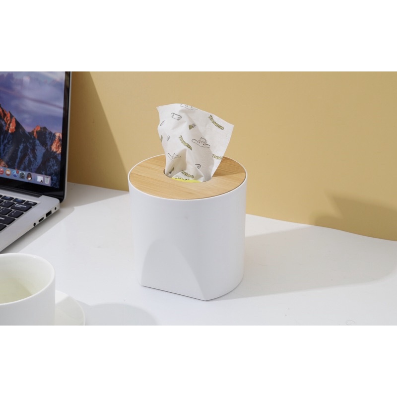 Jual MINISO ROUND TISSUE BOX COVER TEMPAT TISU | Shopee Indonesia