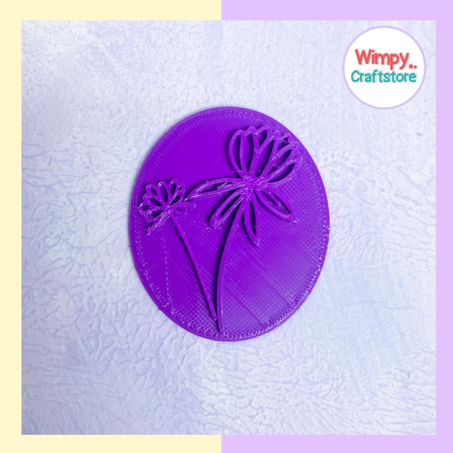 Jual Wimpy Cetakan Embossing Stamp Bunga Kue Fondant Cetakan Clay ...