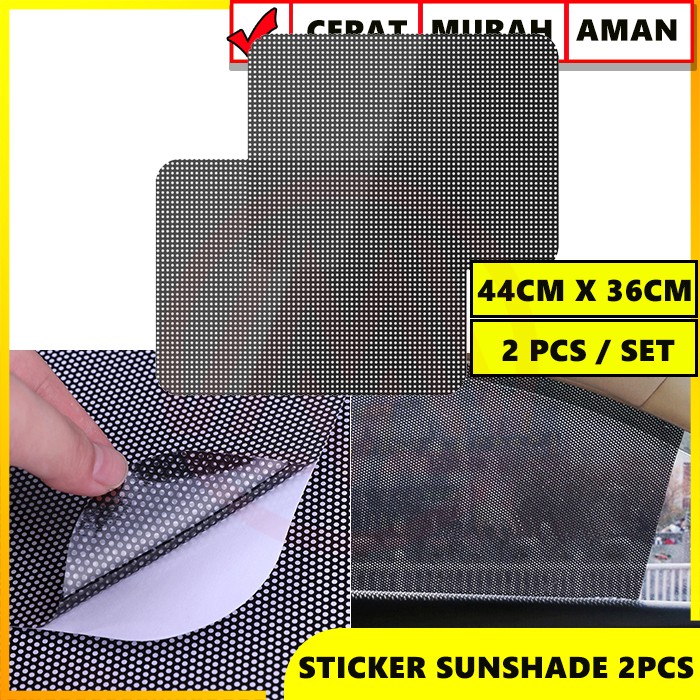 Jual Stiker Tabir Surya Sticker Sun Shield Elektrostatik Isi 2 Pcs