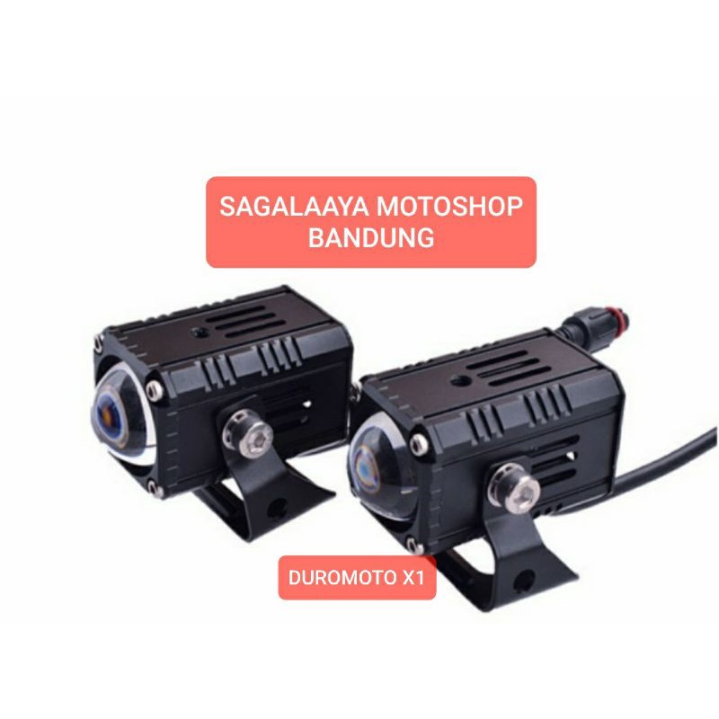 Jual Lampu sorot touring duromoto X1 lampu kabut led tembak adventure