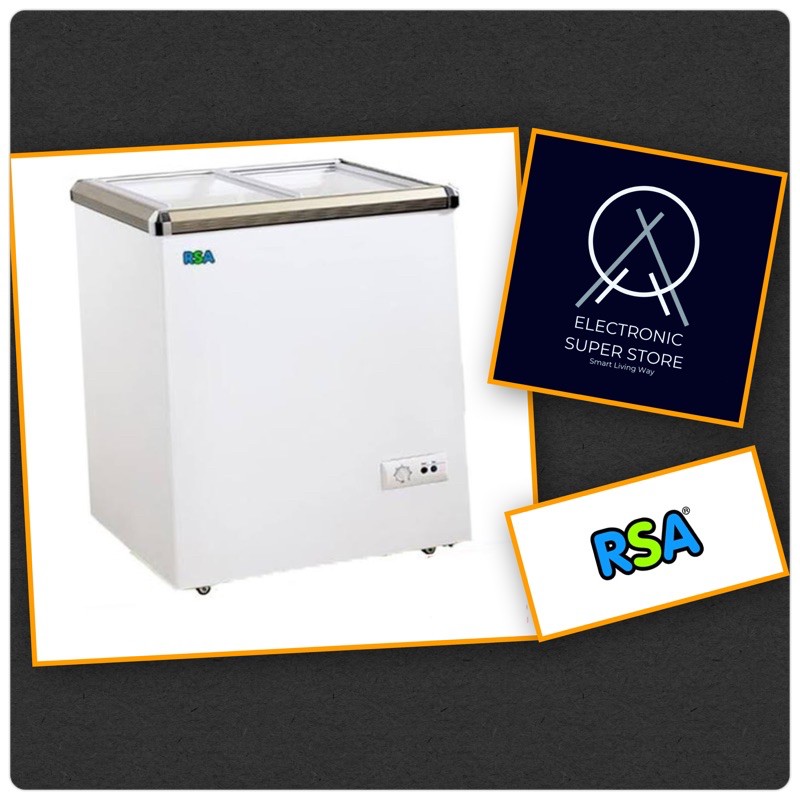 Jual CHEST FREEZER SLIDING KACA 100L RSA XS110 FAST FREEZING SUPER LOW WATT Shopee Indonesia