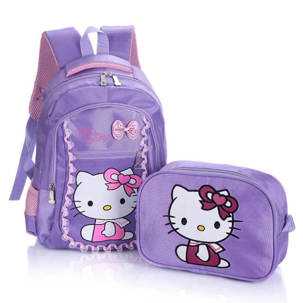 Jual ‼️HOT PROMO‼️TAS RANSEL BERANAK PITA HELLOKITTY/TAS HELLOKITTY/TAS