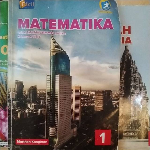 Jual Buku Paket MATEMATIKA WAJIB Kelas 10 SMA GRAFINDO Logo FACIL ...