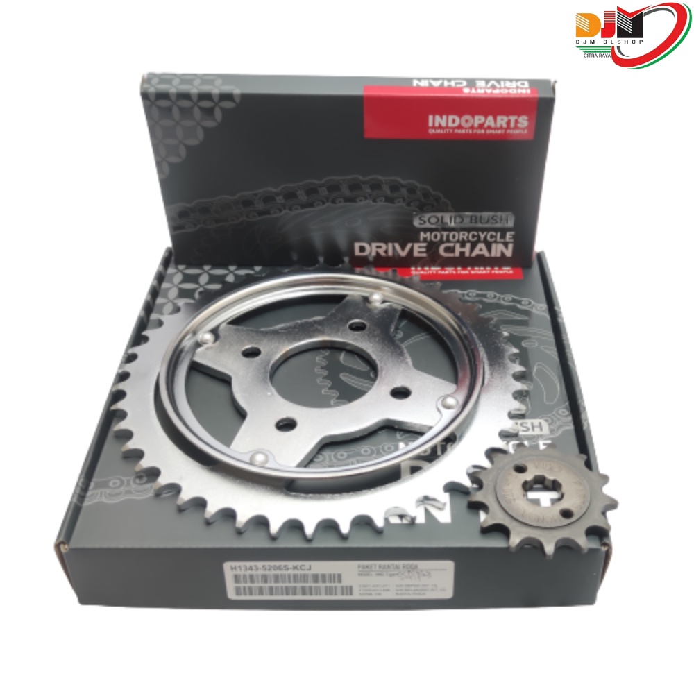 Jual INDOPARTS Gear Set Paket Honda Tiger 200 Tiger Revo Rantai 520