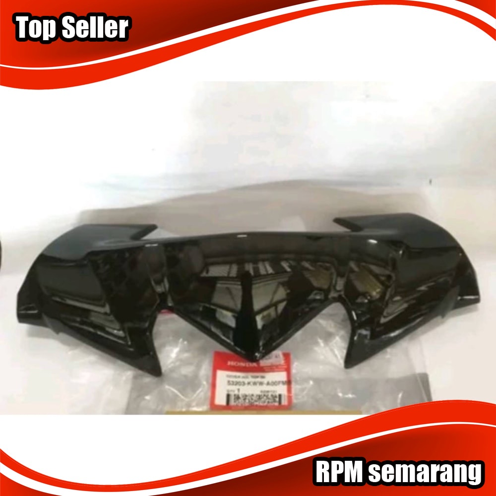 Jual Visor Cover Batok Lampu Honda Revo Absolute Hitam Original