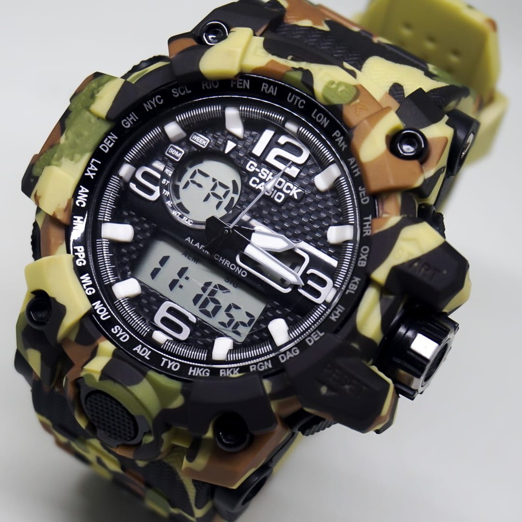 Jual JAM TANGAN PRIA || JAM TANGAN LORENG ARMY || G-SHOCK CASIO