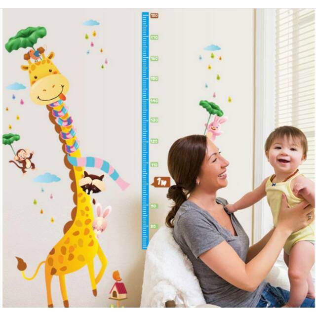 Jual AURA - Stiker Pengukur Tinggi Badan Anak / Grow Up Sticker ...