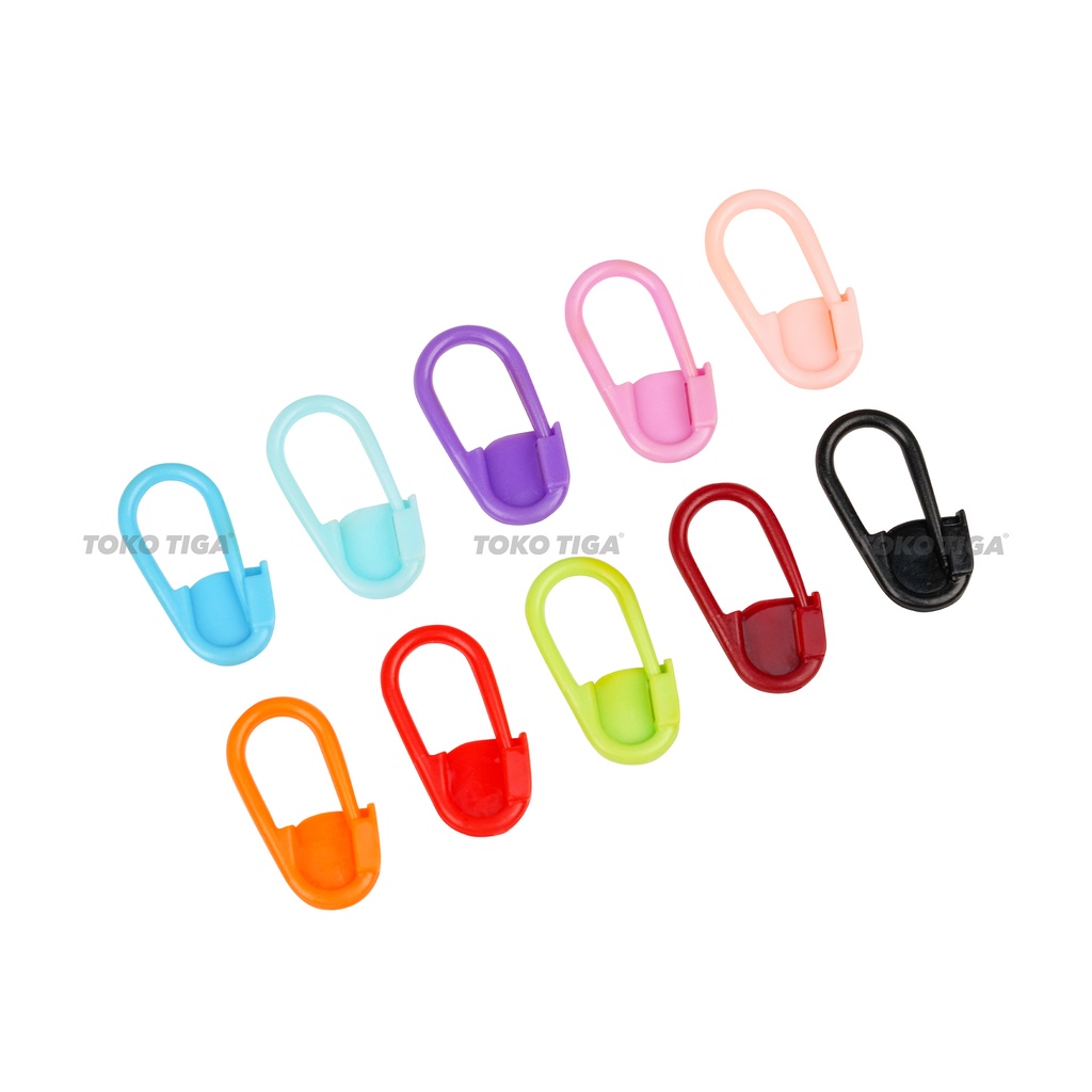 Jual Peniti Rajut Plastik Warna / Locking Stitch Marker / Penanda ...