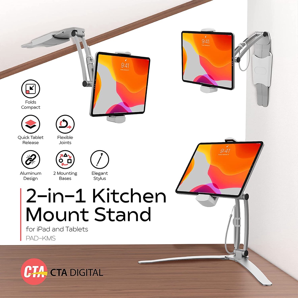Jual Tablet Stand Holder Aluminium Alloy 2 IN 1 MOUNT STAND Tablet